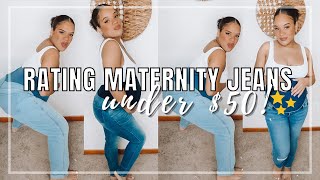 RATING MATERNITY JEANS | H&M, Motherhood, Amazon & more!