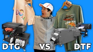 Digital Fabric Printers: DTG Printing VS. DTF Printing