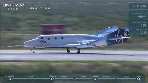🚀🚀 VIRGIN GALACTIC UNITY 22 SHUTTLE LANDS BACK ON EARTH 🌎