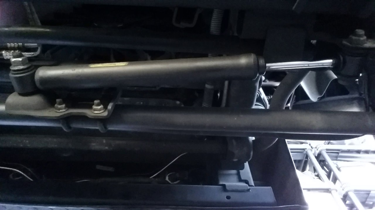 Jeep Wrangler Unlimited Stabilizer Shock Part 1 - YouTube