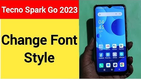 How to change font style, Tecno Spark Go 2023 me font style change kaise karen