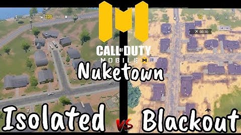 Isolated nuketown vs blackout nuketown in codmobile.