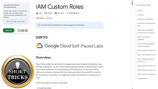 IAM Custom Roles | #qwiklabs | #arcade | #solution | #GSP190