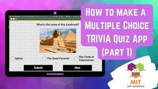 Multiple choice quiz app in MIT App Inventor | Trivia quiz in MIT App Inventor | Landmarks Quiz App screenshot 3