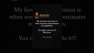 They doubted me. Biggest mistake. #masculinity #stoicmindset #usa #highvaluemen #nofap