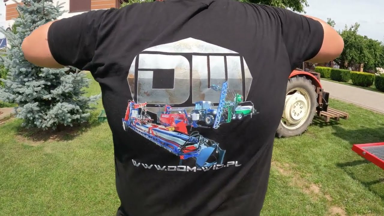 Zbiór Wiśni/ kombajn do wiśni/ Dom-Wid /Hudson /cherry harvester machine picking sour cherry Poland