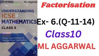 ICSE Class 10 Maths | Factorisation | ML Aggarwal Ex-6 (11-14).| Easy & Complete Solutions" screenshot 3