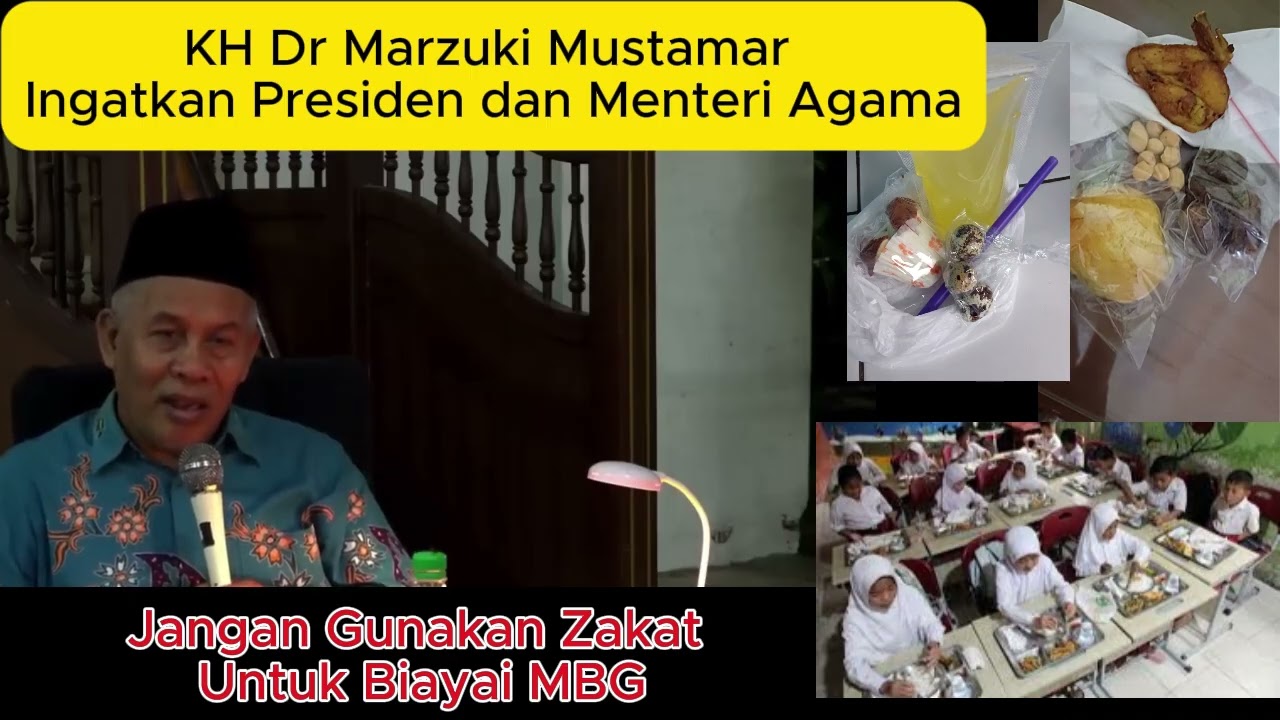 Jangan Gunakan Zakat Untuk Biayai MBG