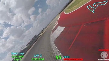 Motorcycle Trackday at COTA with GoPro Data Overlay