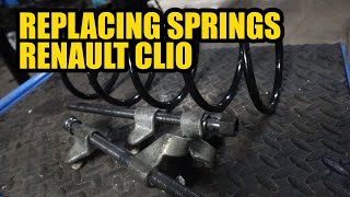 How To Replace Springs On A Renault Clio MK2.