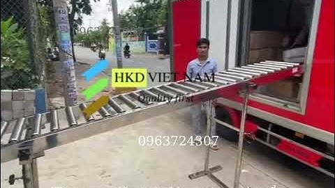 Thang băng tải con lăn hàng đông lạnh, thang trượt con lăn nhập hàng đông lạnh /0963724307