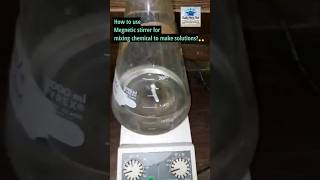 how to use magnetic stirrer for mixing #magnetic#stirrer#laboratorytechnician#microbiology#shorts