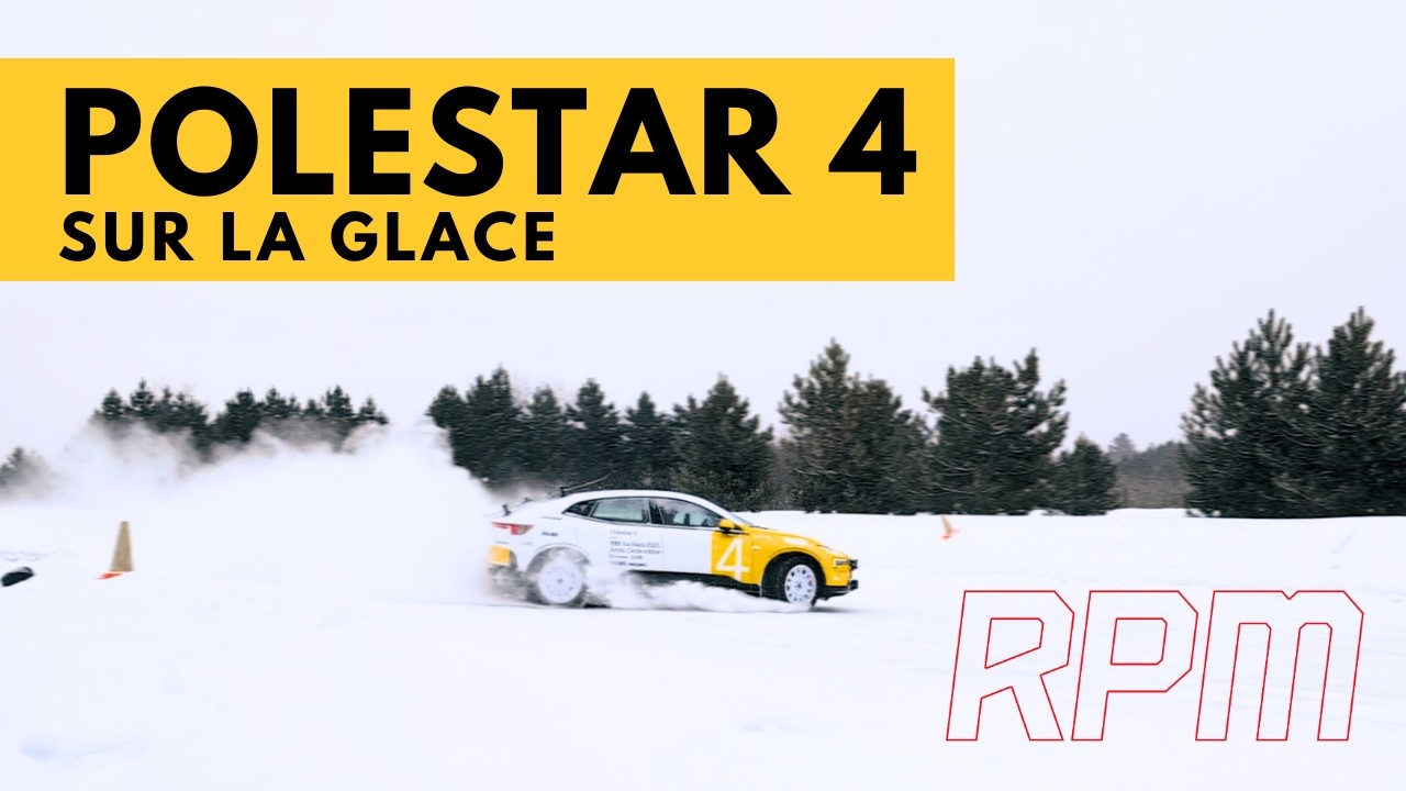 Drifter la Polestar 4 sur la glace