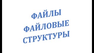 Информатика (файловые структуры)