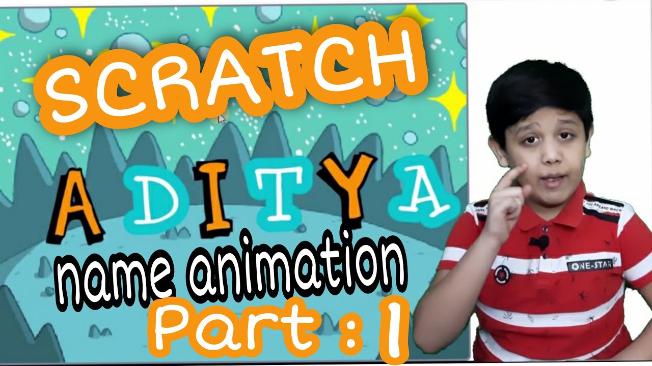 Coding for kids scratch| Scratch name animation Part 1 | in hindi