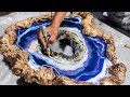 How to Make Art with Epoxy Resin! - Geode Art - Handicraft Wall Art