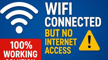 WiFi Connected but No Internet Access | 100% Working Solution
