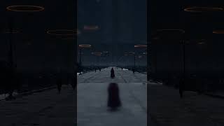 The Loneliness of the Future: A Red-Robed Woman Gazes at a Futuristic City #SciFi #FutureCity