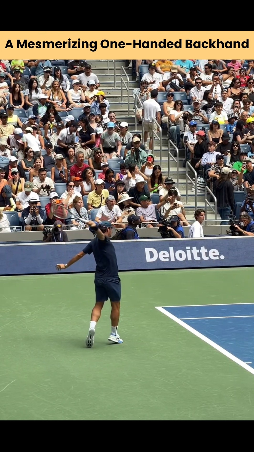 Mesmerizing One-Handed Backhand - YouTube