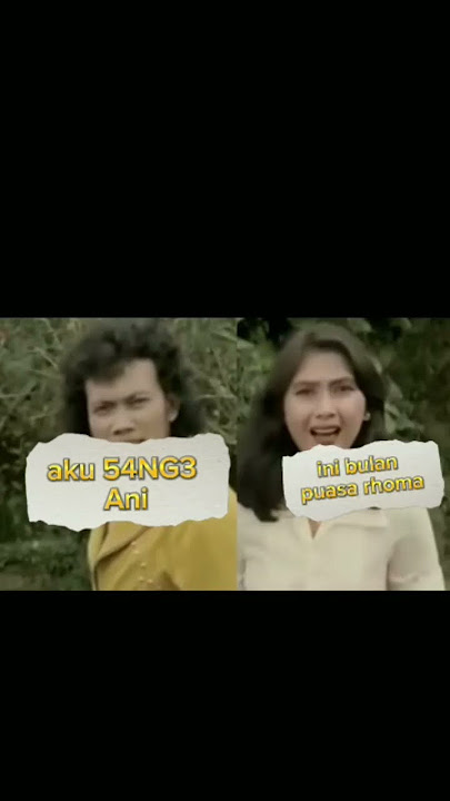 Meme lucu Rhoma dan ani