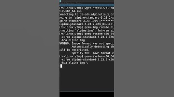 Making Alpine Linux QEMU Virtual Machine