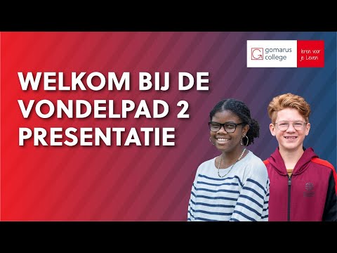 Gomarus Vondelpad 2 - online open dag 2021