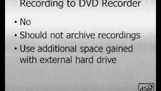 Using DISH Network DVR Recordings with DVD Recorder