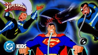 Superman: The Animated Series "Superman Fights Off Evil Kryptonians!" Video