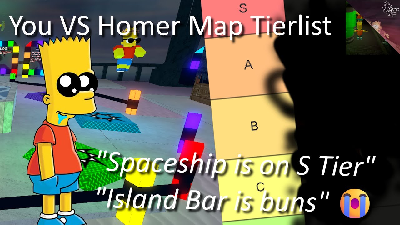 Ranking all maps in You VS Homer Roblox!