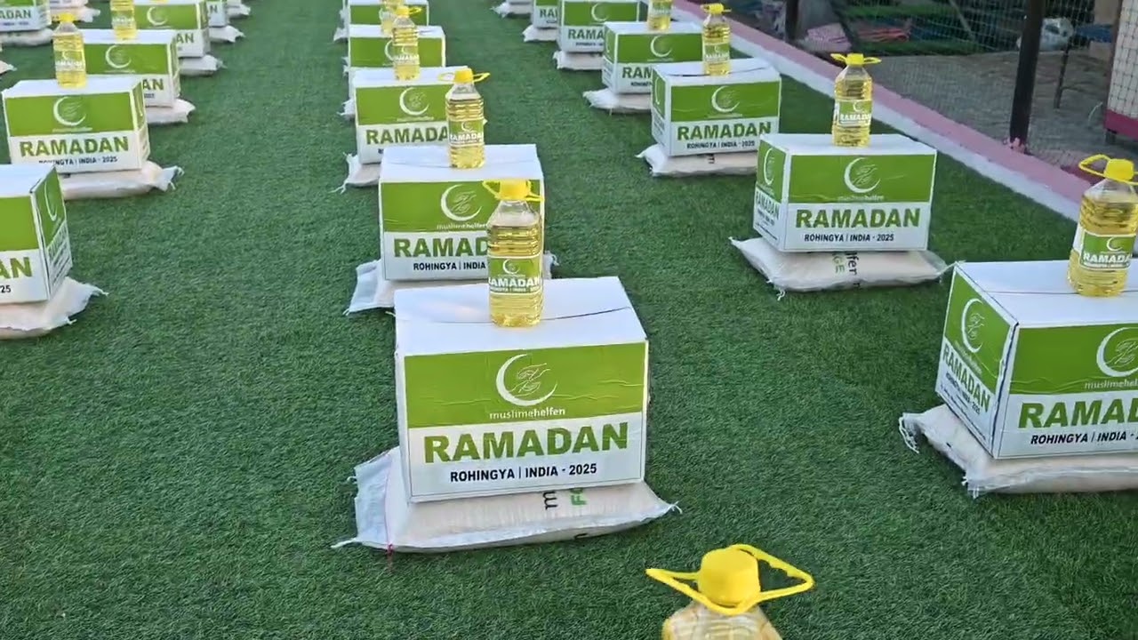 muslimehelfen e.V. - Vorbereitung der Ramadan-Pakete 2025 für Rohingya-Flüchtlinge in Indien