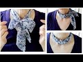 ♥細いスカーフ【ツイリーの巻き方】スカーフリングで４アレンジ！ how to wear a summer narrow scarf arrangement 4