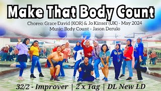 Celebrity Make That Body Count Line Dance | Improver | @GraceDavid1224 (KOR) & @jokinser (UK) Net Worth