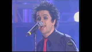 Green day live on The Jimmy Kimmel show 22/11/2004