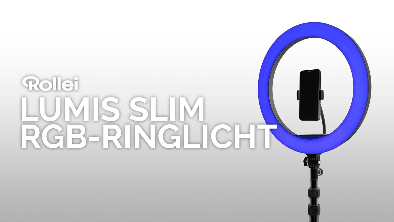LUMIS Slim RGB - Großes LED-Ringlicht – Rollei