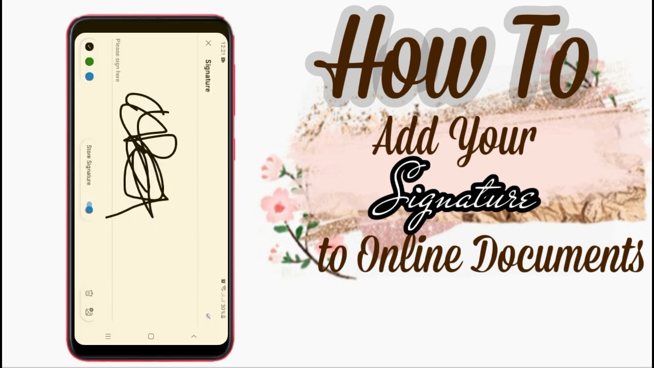 How To Add Your Signature PDF to an Online Document E Learning