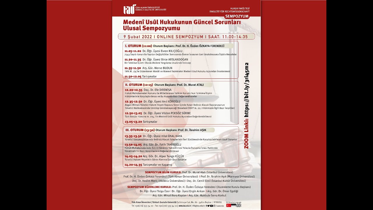 Medenî Usûl Hukukunun Güncel Sorunları Ulusal Sempozyumu