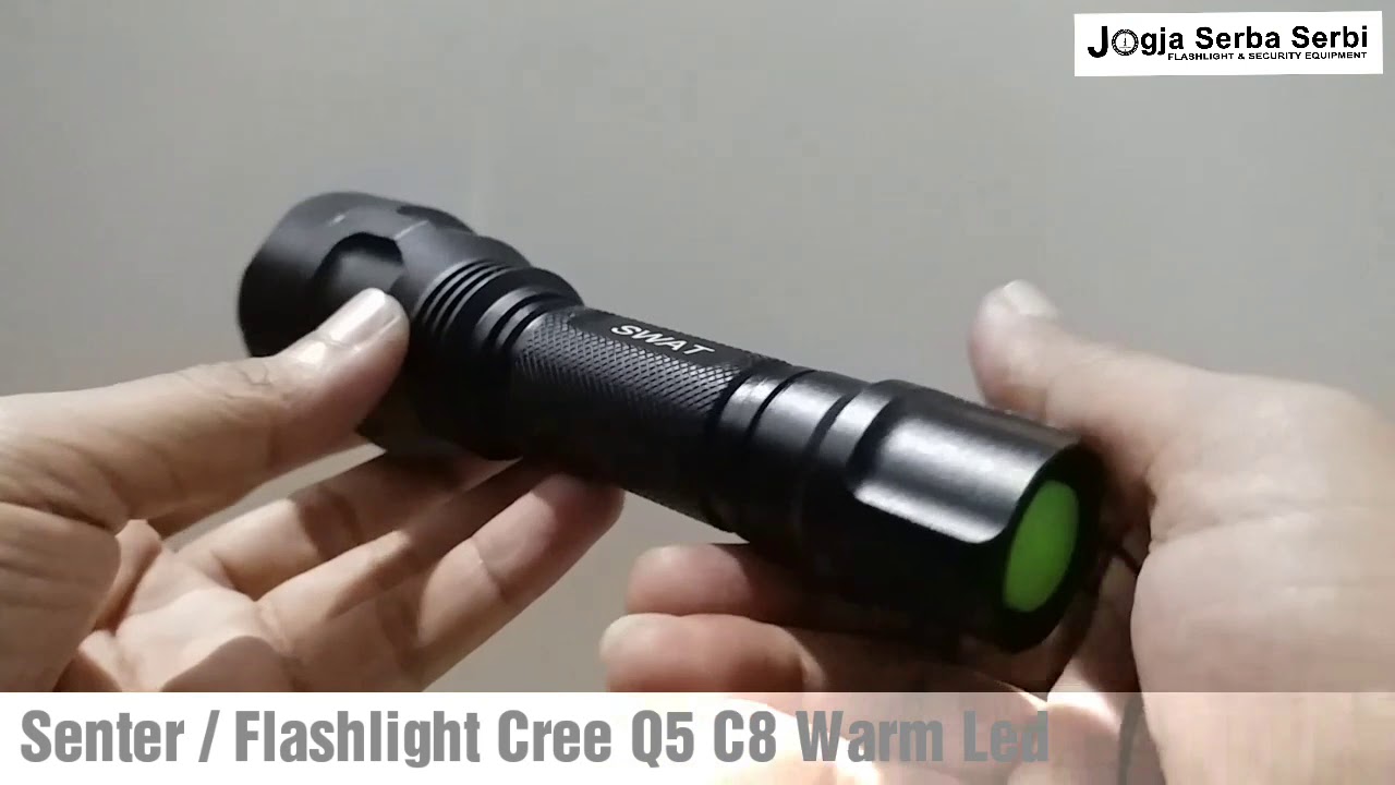 Senter / Flashlight C8 Cree Q5 Warm Led ( JSS )