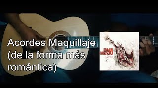 Video thumbnail of "Maquillaje (De la forma más romántica)  | Tutorial Rápido | División Minúscula en Guitarra Acústica"