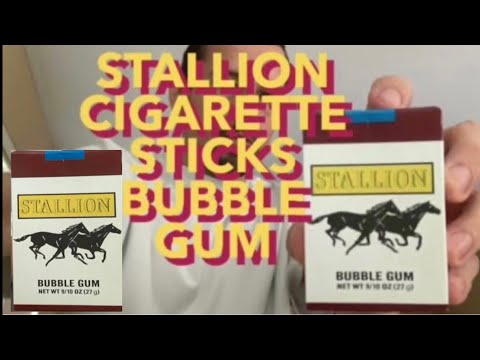 CIGARETTE STICKS STALLION BUBBLE GUM REVIEW