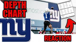  Giants Drop their First Depth Chart of the offseason | REACTION