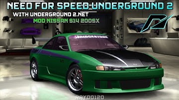 NFSU2 Nissan 200SX S14A with UNDERGROUND2.NET Mod