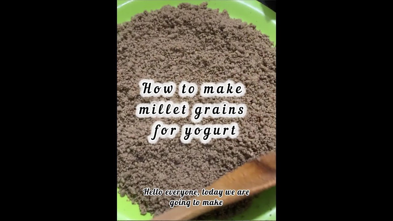 Voici comment faire vos grains de mil pour le dêguè | Homemade millet Grains – Perfect with Yogurt!