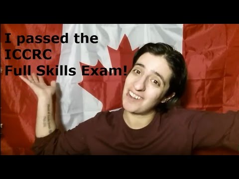 I passed my ICCRC Full Skills Exam!