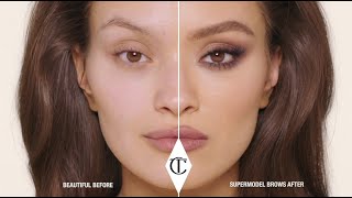 How To Apply Eyebrow Makeup For Thick, Fluffy Supermodel Brows | Charlotte Tilbury