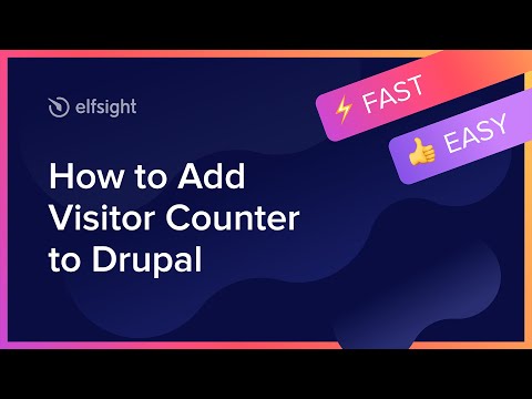 How to add Visitor Counter Module to Drupal