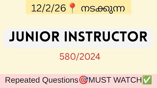 Famous 💥 Junior Instructor 580/24 Kerala PSC | 30+ Repeated Questions Don’t Miss ❌🧵#juniorinstructor Profile