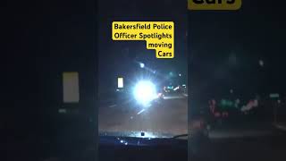 BPD Spotlights Moving Cars