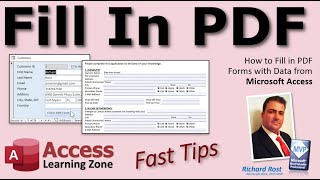 How to Fill in PDF Forms with Data from Microsoft Access. Populate PDF Form with Access Data.