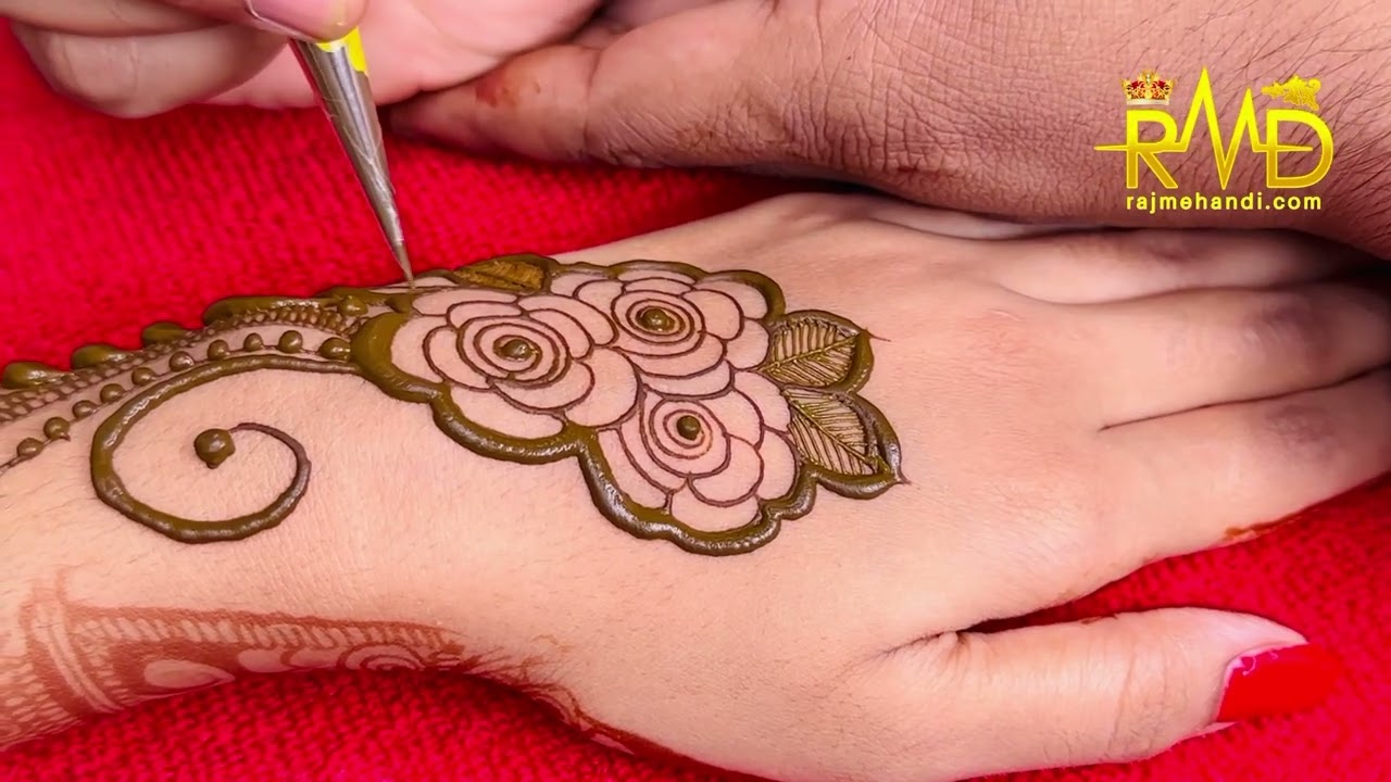 Beautiful Back Hand Mehndi Design । Easy Trick Mehndi Design । Mehndi class । Mehndi Designs