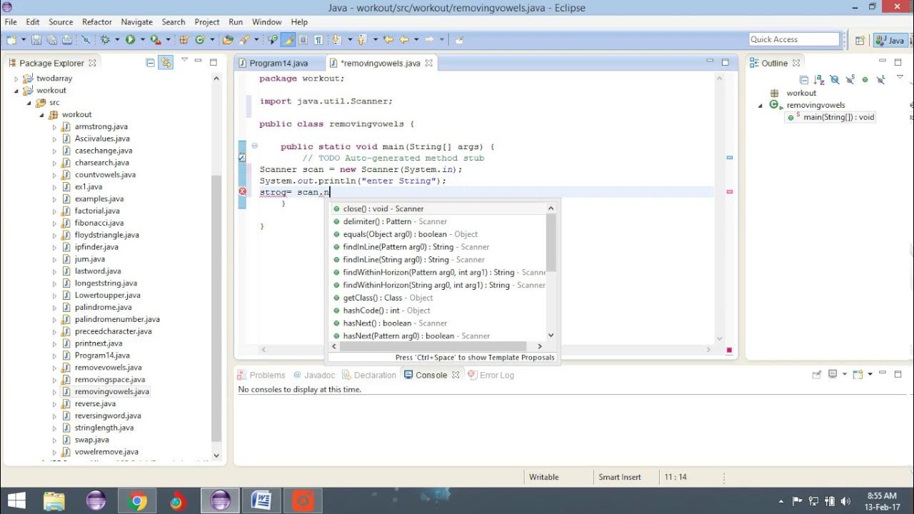 Simple java program to remove vowels from the string - YouTube